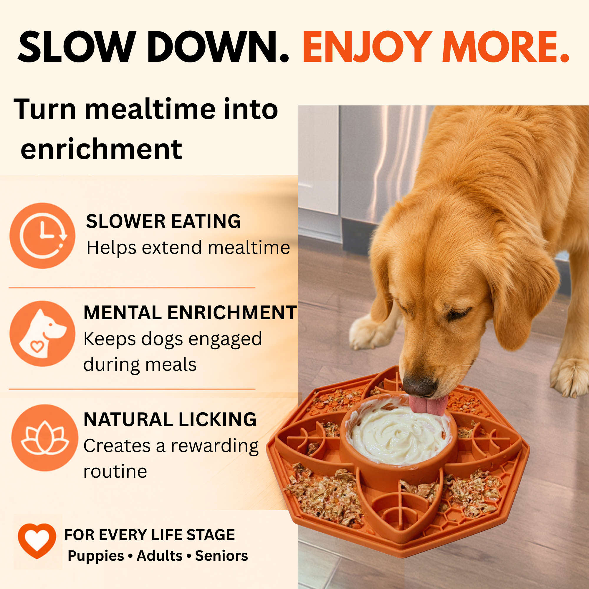 PetThrow Octagon Lick Mat Bundle for Dogs – Calm, Slow Feed & Enrich