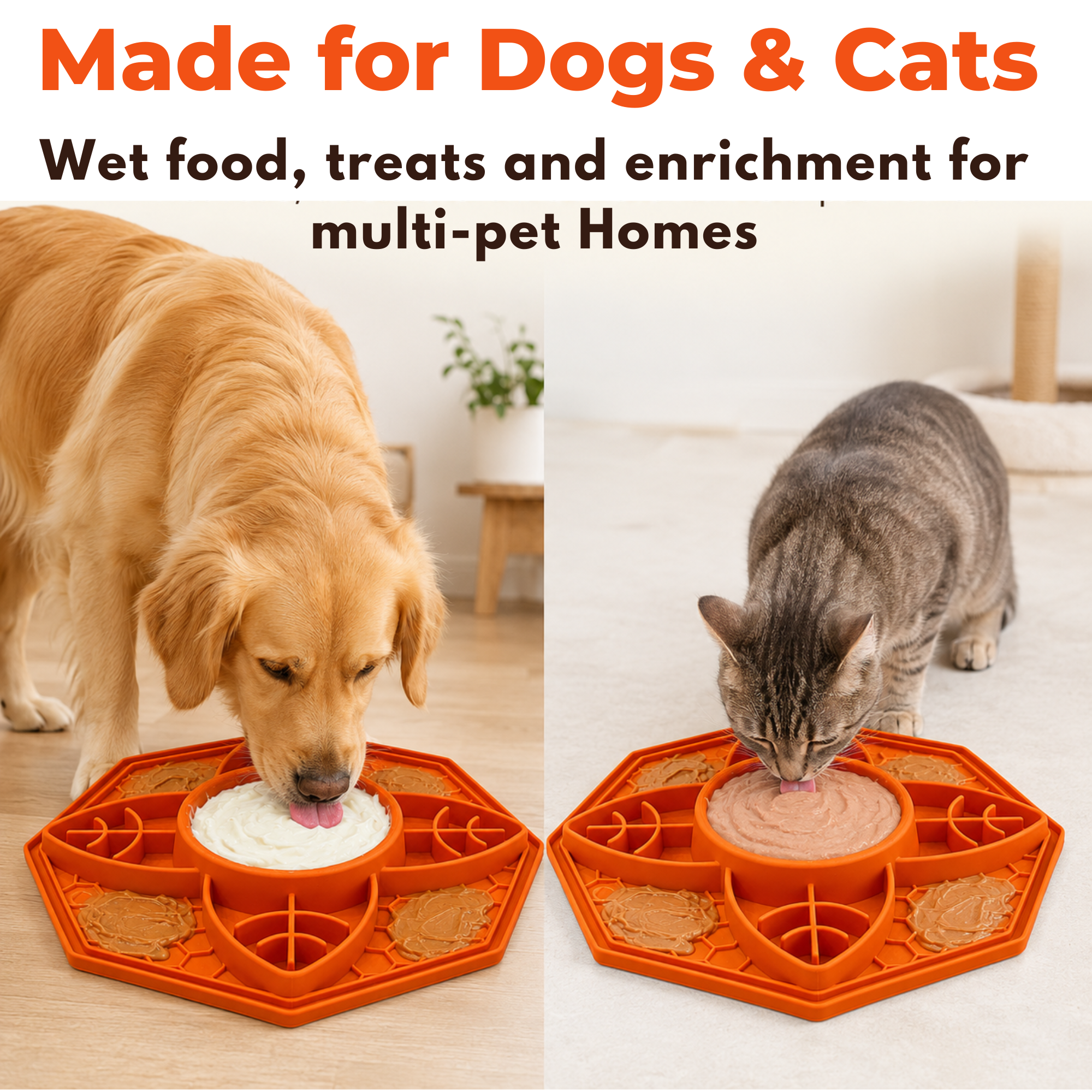 PetThrow Octagon Lick Mat Bundle for Dogs – Calm, Slow Feed & Enrich